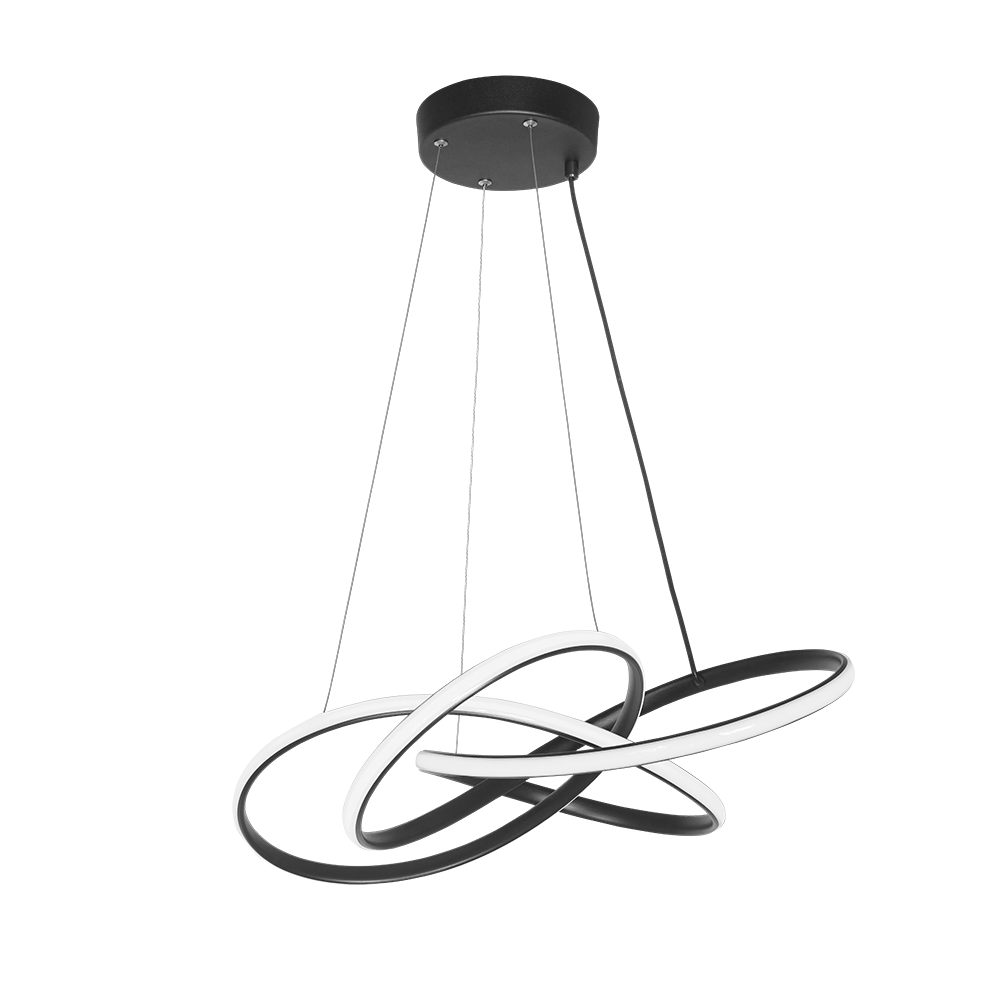 COLGANTE LED NEGRO 60CM 3000K 56W